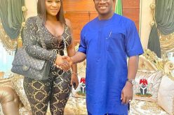 Photo: Actress Destiny Etiko visits Yahaya Bello in Kogi