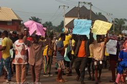 PHOTOS: Protests in Imo against Okorocha