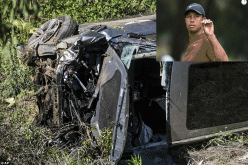 Tiger Woods is awake, with rod, screws, bolts, pins holding shattered leg together
