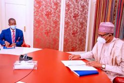 Breaking: Buhari in closed-door meeting with Malami, EFCC’s Bawa