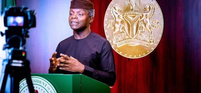 Breaking: Osinbajo calls for robust regulation of cryptocurrency, not prohibition