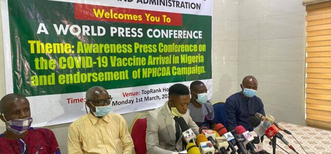 COVID-19: Coalition salutes FG, NPHCDA overall early arrival of vaccine