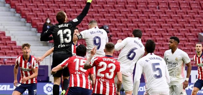 Atletico denied derby victory by late Benzema equaliser