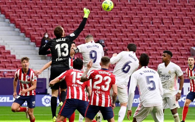 Atletico denied derby victory by late Benzema equaliser