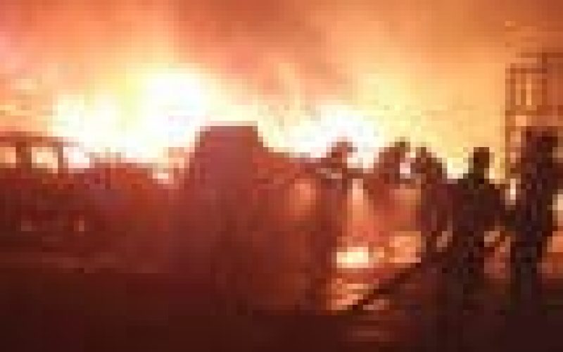 Fire guts Onitsha plastic market