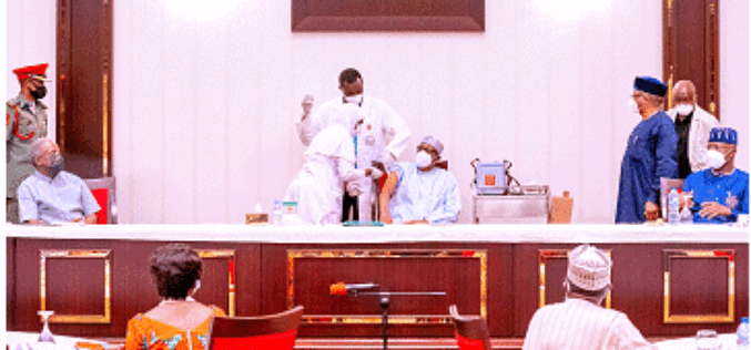 Presidency dismisses fear of COVID-19 vaccine side effects on Buhari, Osinbajo