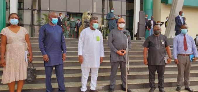 NCDC DG in Enugu, commends Ugwuanyi for ‘amazing job’ against COVID-19