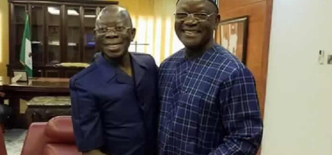 Ortom vs Oshiomhole N10billion suit: Court fixes May 14 for hearing of Oshiomhole’s out-of-Court settlement plea