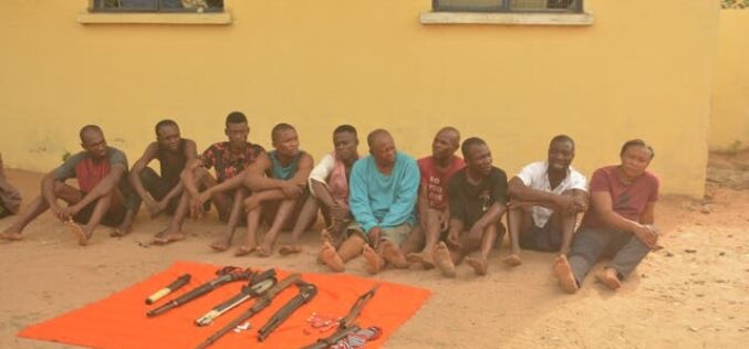 10 arrested over alleged burning of 10 houses in Imo