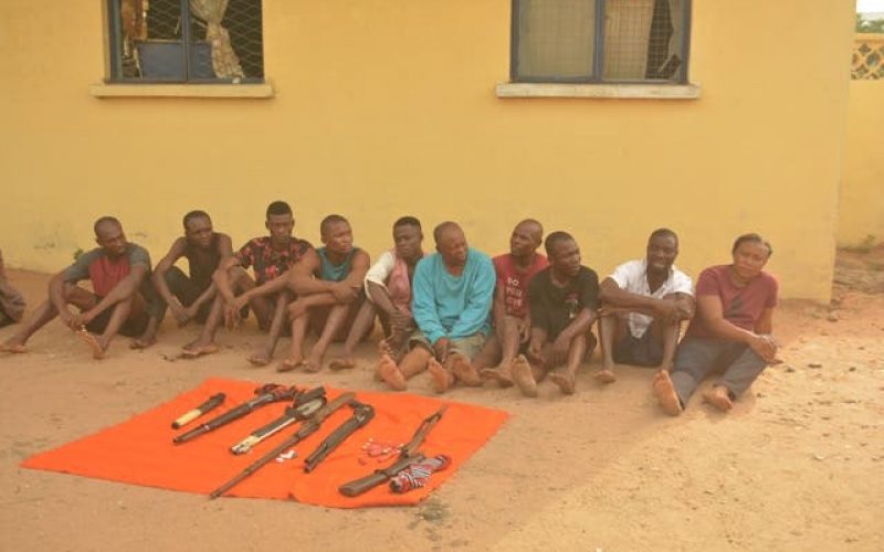 10 arrested over alleged burning of 10 houses in Imo