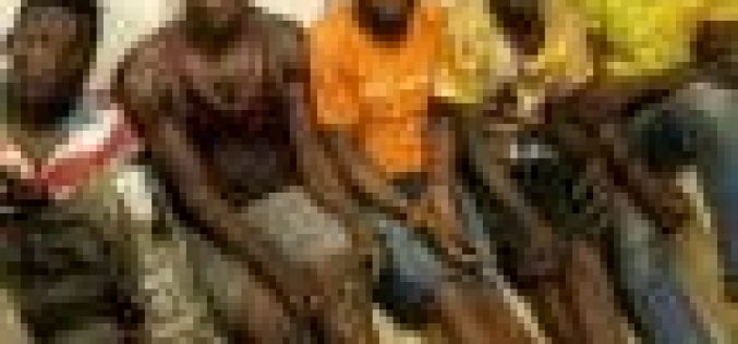 Police nab six suspected traffic robbery Kingpins, recover arms