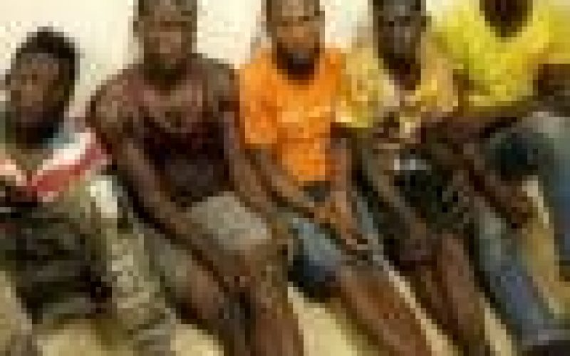 Police nab six suspected traffic robbery Kingpins, recover arms