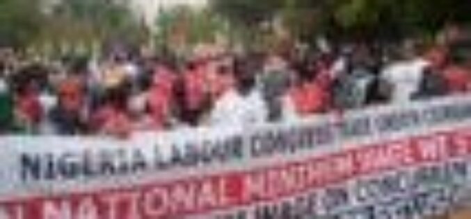 HAPPENING NOW: NLC minimum wage protests in Abuja, Lagos