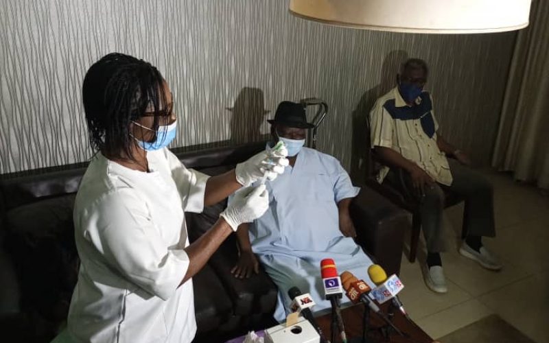 COVID-19: Edwin Clark, family members take AstraZeneca vaccine