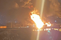 PHOTOS: Fire guts 7 vehicles on Otedola Bridge