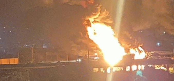 PHOTOS: Fire guts 7 vehicles on Otedola Bridge