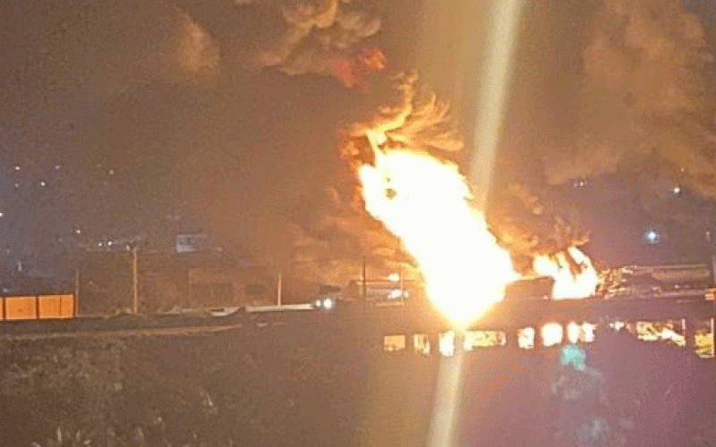 PHOTOS: Fire guts 7 vehicles on Otedola Bridge