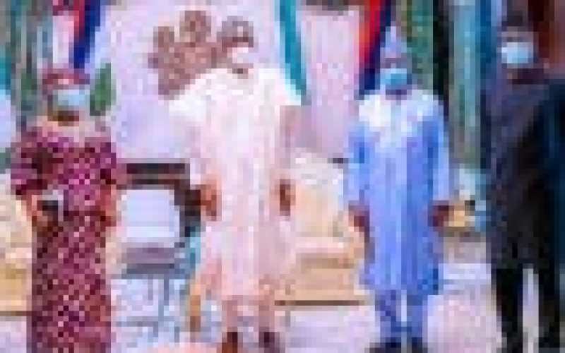 Photos: Buhari receives in courtesy visit Okonjo-Iweala