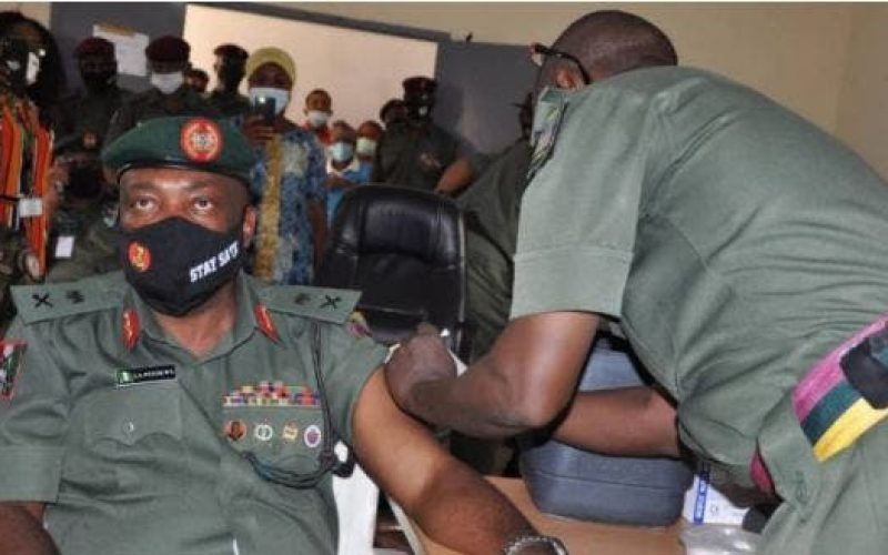 GOC 81 Division, others receive first jab of COVID-19 vaccine
