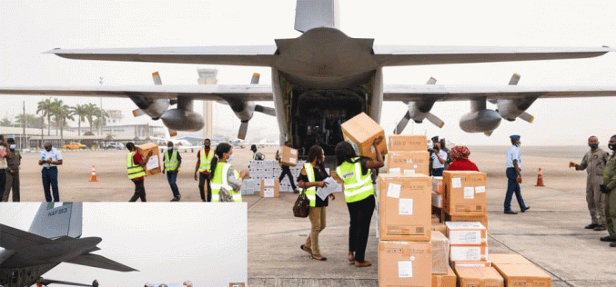 NAF airlifts COVID-19 relief materials to 14 West African countries