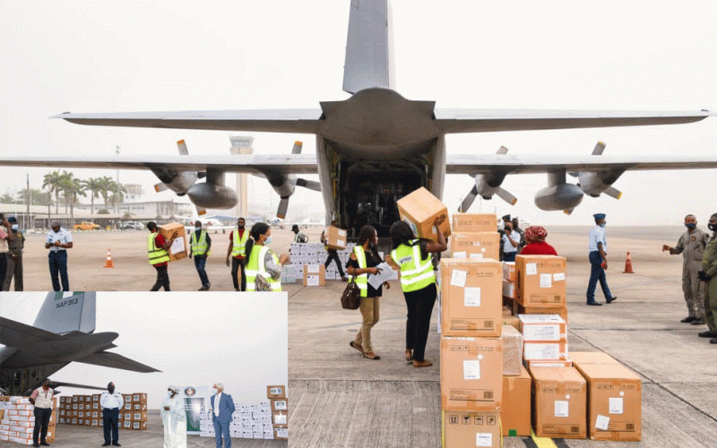 NAF airlifts COVID-19 relief materials to 14 West African countries