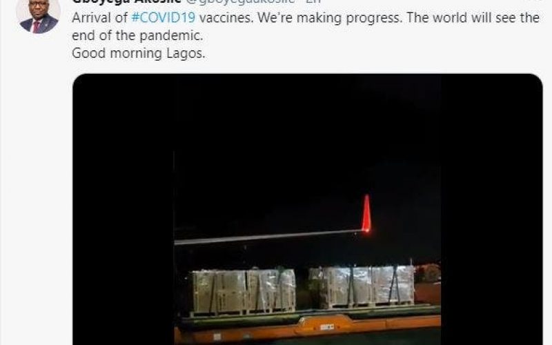 Just in: We’re expecting COVID-19 vaccine today— Lagos Commissioner