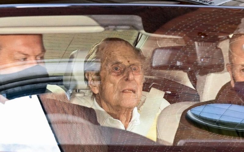 Britain’s Prince Philip leaves hospital after one month