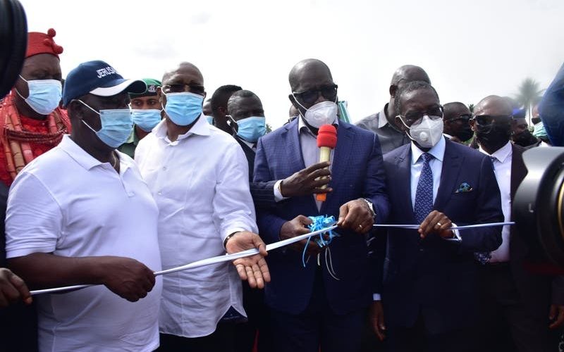 Jubilation as Obaseki commissions Ovwor — Effurun-Otor Bridge