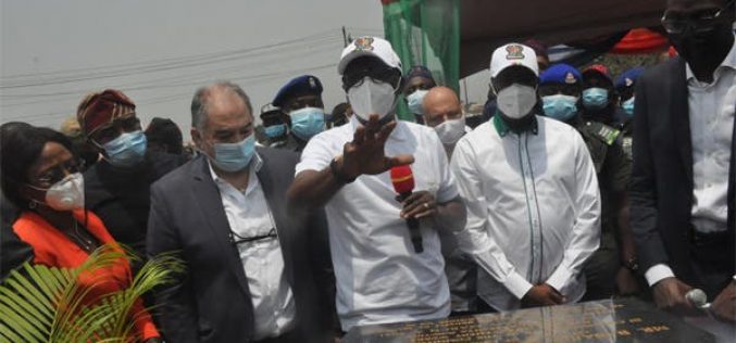 PhotoSpeaks: Sanwo-Olu commissions reconfigured Lekki roundabout