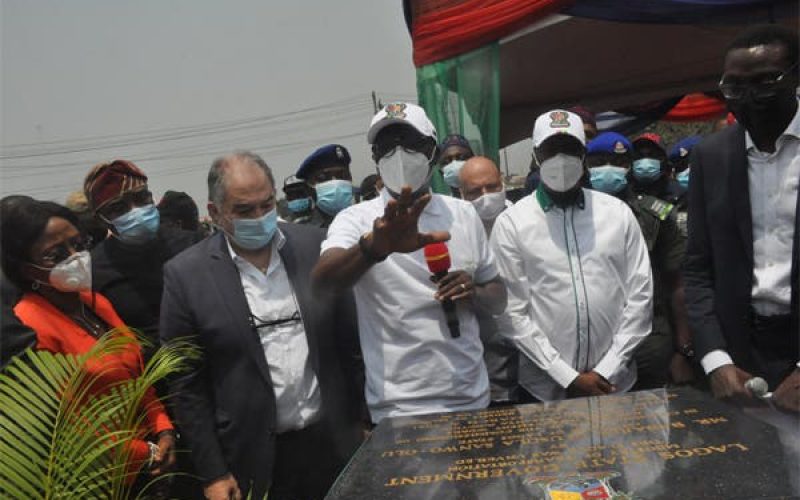 PhotoSpeaks: Sanwo-Olu commissions reconfigured Lekki roundabout