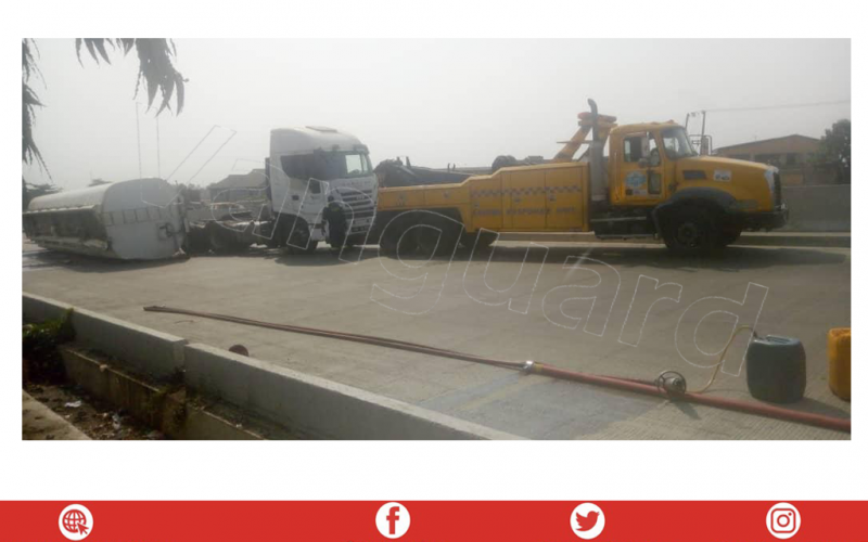 Again, tanker falls on Oshodi-Apapa Expressway