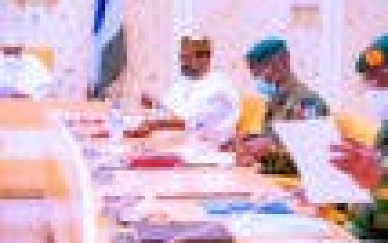 Buhari presides over crucial security meeting at Aso Villa