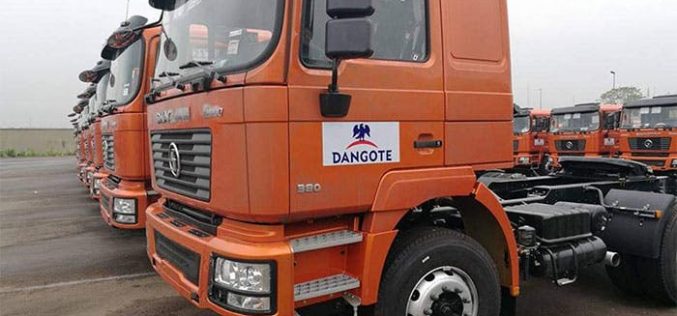 Dangote boosts fleet with 400 Shacman trucks