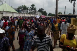 Breaking: Delta community barricades oil company premises, protests against marginalisation
