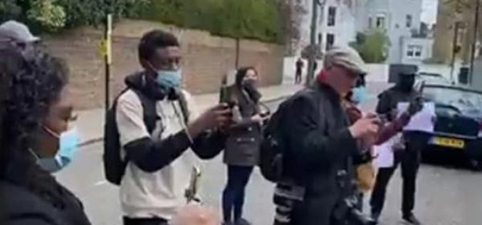 Omokri, others protest, ask Buhari to leave London, go fix Nigerian hospitals