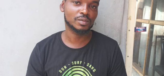 Man arrested for allegedly driving against traffic in Lagos