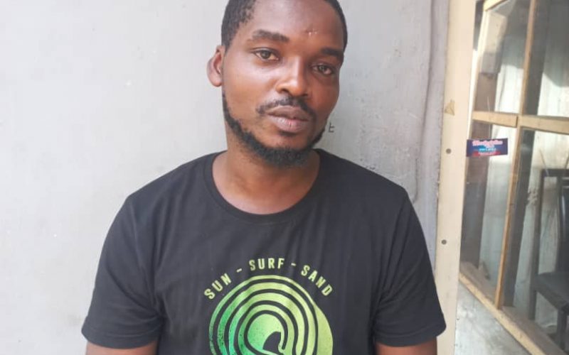 Man arrested for allegedly driving against traffic in Lagos