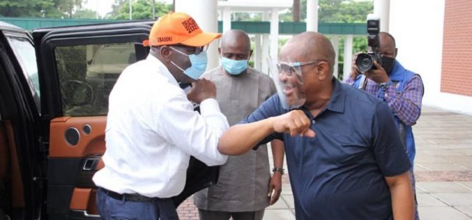 Printed N60b: Wike wades in, backs Obaseki