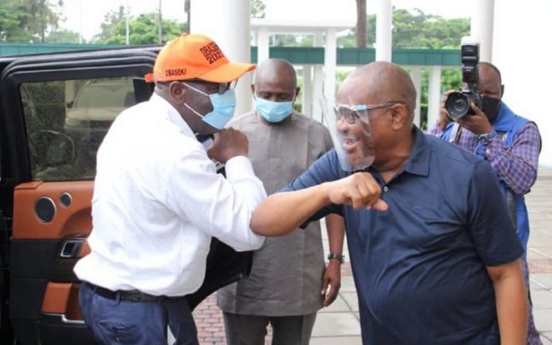 Printed N60b: Wike wades in, backs Obaseki