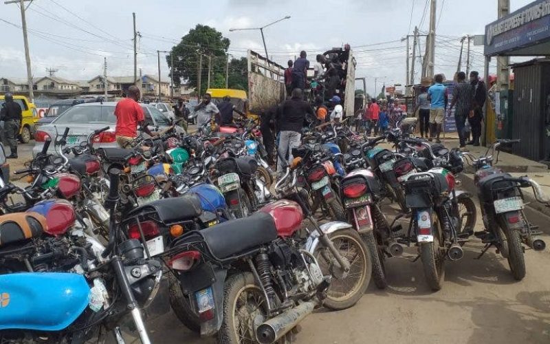 Lagos Task Force impounds 81 motorcycles on restricted routes