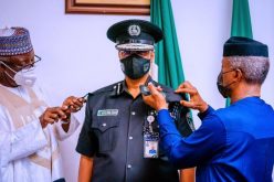 News in Photographs: Osinbajo Decorates IG Baba with New Rank