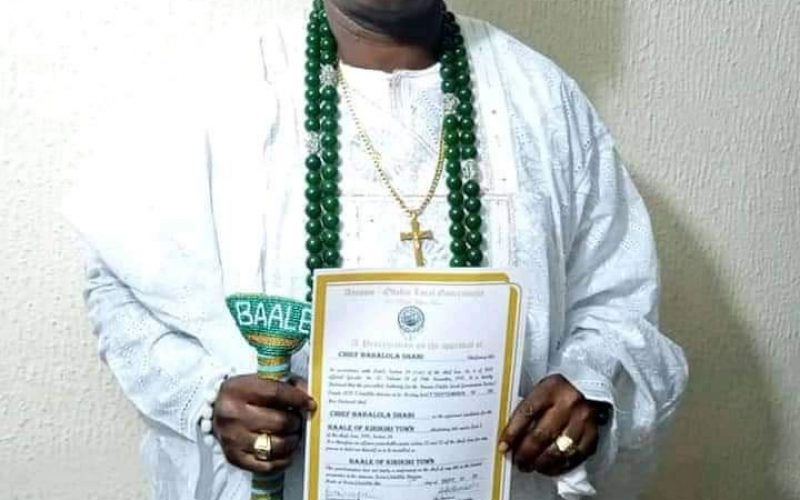 Babalola Shabi remains Baale of Kirirkiri Town — Oba Adegboye