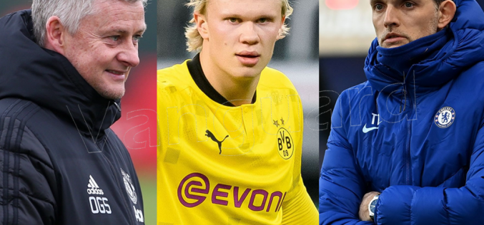 Solskjaer, Tuchel play down Haaland talk