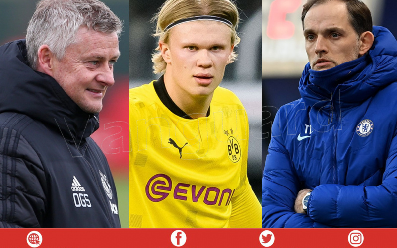 Solskjaer, Tuchel play down Haaland talk