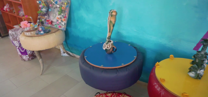Special Needs Students set up pop-up store from recycled materials