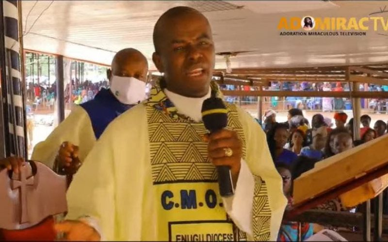 Mbaka reappears in Enugu, calls for calm