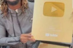 Singer Paul Okoye hits one million subscribers on YouTube, receives gold plaque