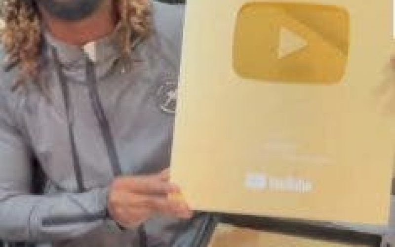 Singer Paul Okoye hits one million subscribers on YouTube, receives gold plaque
