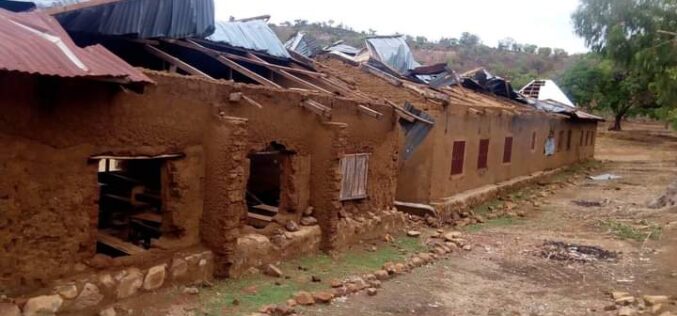 PLATEAU: Rainstrom wrecks school, over 200 staff, students stranded