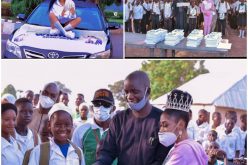 Queen Tracy Solomon distributes learning materials, boreholes in Nasarawa